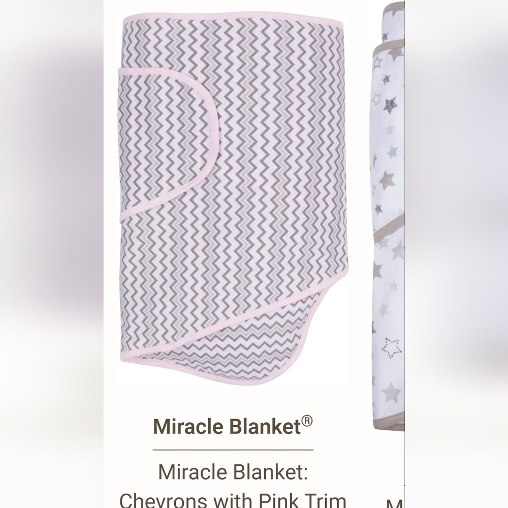 Miracle Blanket Pink Chevron